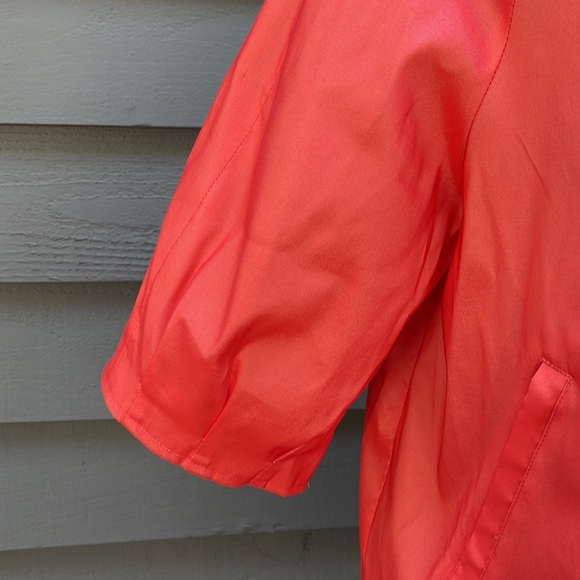 Samual Dong Ladies Coral Crop Jacket with Two Way Collar Bubble Sleeves Large - Picture 5 of 12